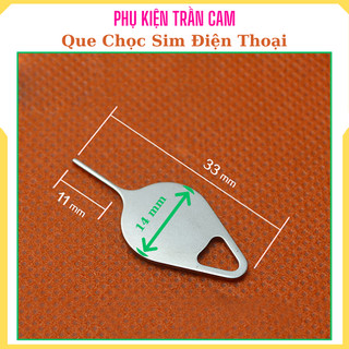 Que chọc sim điện thoại bằng thép không rỉ, Que chọc sim hình giọt nước, có móc khoá, loại dày và cứng