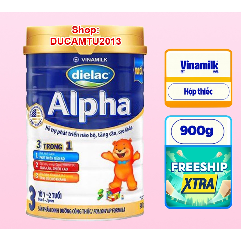 Sữa Dielac Alpha Step 3 - 900g HSD 2026