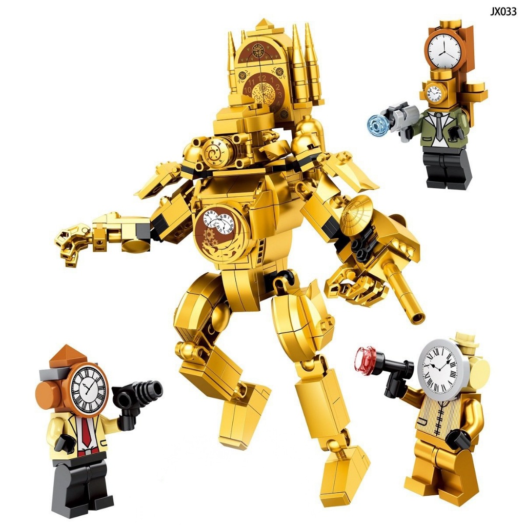 [Nhiều Mẫu] Lego Skibidi Toilet Gold Titan Clock King 462 Titan TV King Drill Man Sound Man CameraMan Monitor SpeakerMan