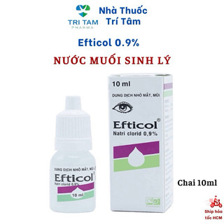 Dung dịch nước muối sinh lý Efticol vệ sinh, rửa mắt mũi, an toàn trẻ sơ sinh