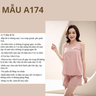 RẬP GIẤY A0 ĐỒ BỘ NỮ A174 (KHÔNG PHẢI BÁN QUẦN ÁO)