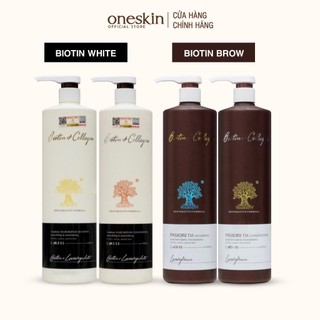 Dầu gội xả siêu mượt Biotin Collagen Voudioty White - Brown 1000ML