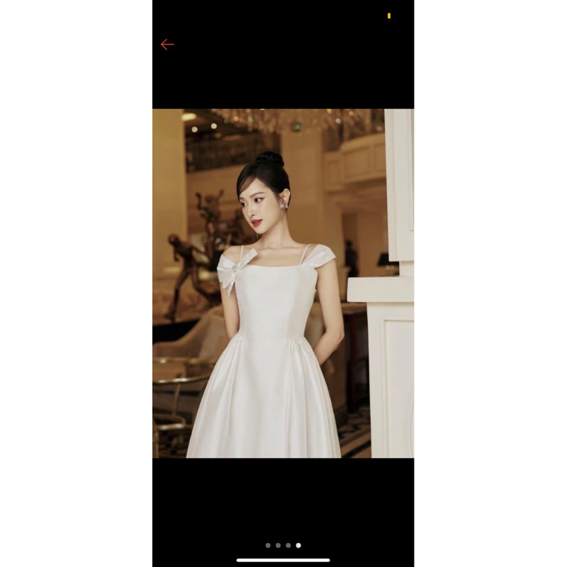 Váy trắng dự tiệc Tiin Store size S (use)