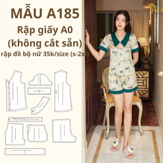 Rập giấy a0 đồ bộ nữ a185