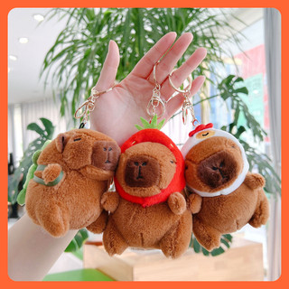 Móc cài bông chuột nước Capybara nâu đáng yêu cute mini làm đồ chơi treo túi trang trí nhiều mẫu quà tặng bạn giá rẻ