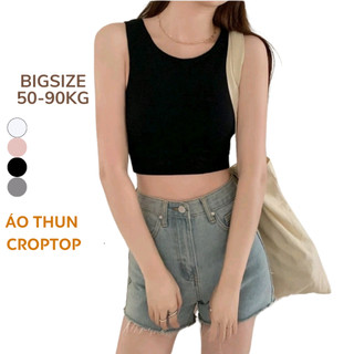 BIGSIZE Áo CROPTOP, áo balo Nữ thời trang hè năng động, thoáng mát