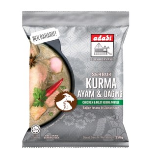 Bột cà ri Adabi/ Babas Malaysia 250g