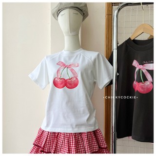 [CC] Áo thun Babytee Cherry đính nơ