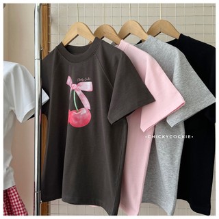 [CC] Áo thun Babytee Cherry đính nơ
