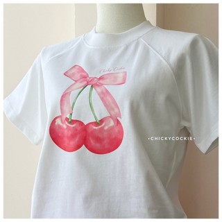 [CC] Áo thun Babytee Cherry đính nơ