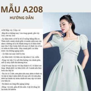 RẬP GIẤY A0 ĐẦM A208 (KHÔNG PHẢI BÁN QUẦN ÁO)