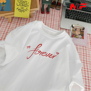 Áo Thun Unisex Tay Lỡ Chất Cotton Form Rộng FOREVER UNI-027 - Áo Thun Nữ - Áo Thun Nam - NLF Unisex Fashion