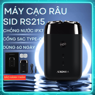Máy cạo râu cao cấp SID RS215 công xuất 8W, chống nước ipX7. sạc typeC