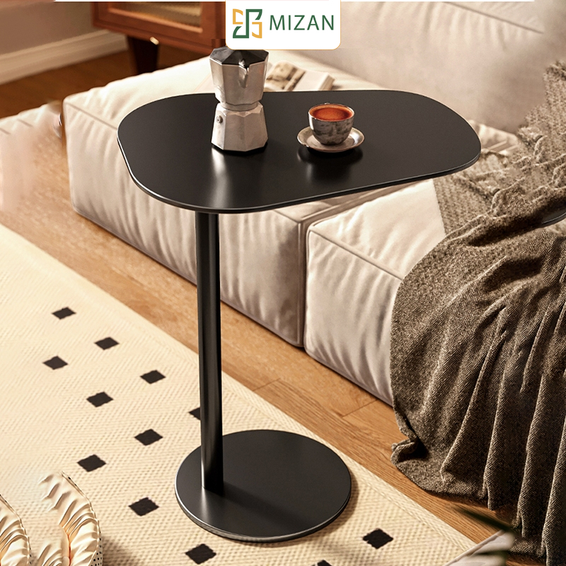 Bàn trà sofa sắt sơn tĩnh điện chống ghỉ có 2 màu trắng đen thương hiệu Mizan - GM116