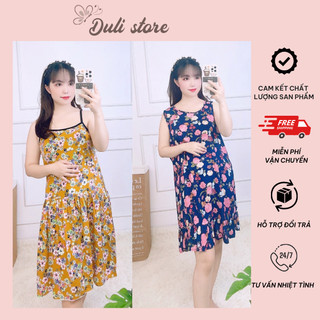 Thanh lý váy bầu đầm bầu chất lanh mềm mát