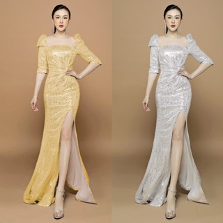 Đầm maxi dạ hội kim sa siêu sang - Mua đầm thiết kế đi tiệc đẹp