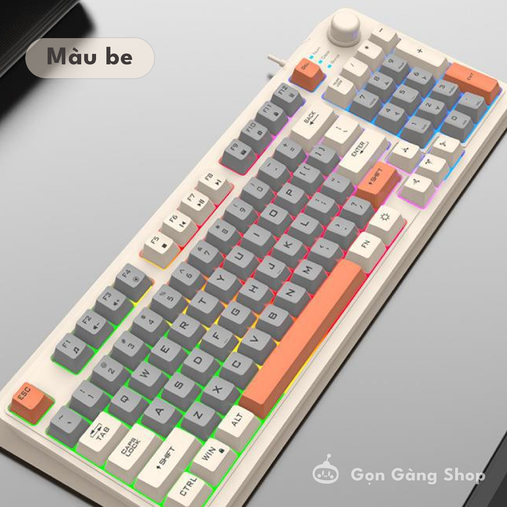 Bộ bàn phím giả cơ Hyun Silver Fox K820 kèm chuột LED, có 3 màu sắc để lựa chọn Gongangshop68 | BigBuy360 - bigbuy360.vn