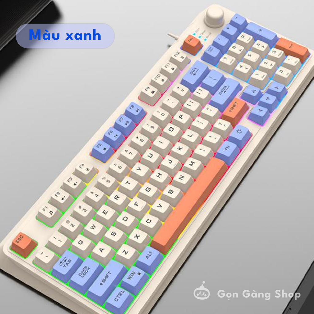 Bộ bàn phím giả cơ Hyun Silver Fox K820 kèm chuột LED, có 3 màu sắc để lựa chọn Gongangshop68 | BigBuy360 - bigbuy360.vn