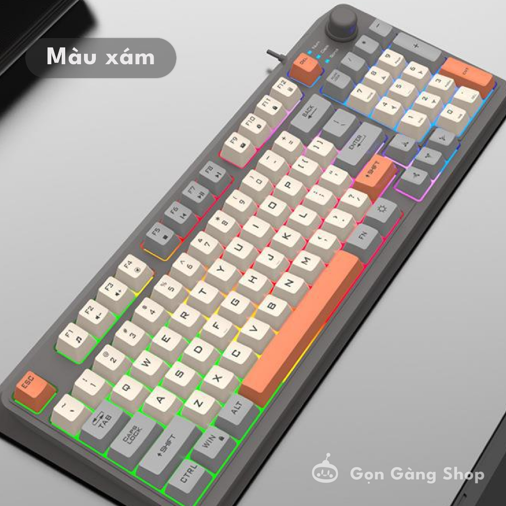 Bộ bàn phím giả cơ Hyun Silver Fox K820 kèm chuột LED, có 3 màu sắc để lựa chọn Gongangshop68 | BigBuy360 - bigbuy360.vn