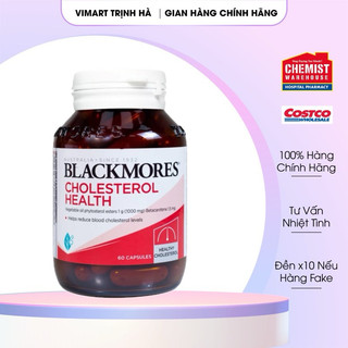 Viên uống giảm mỡ máu Blackmores Cholesterol Health Úc 60 viên