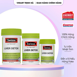 [ĐỦ BILL] 120-200 viên - Viên uống thải độc gan Swisse Liver Detox của Úc
