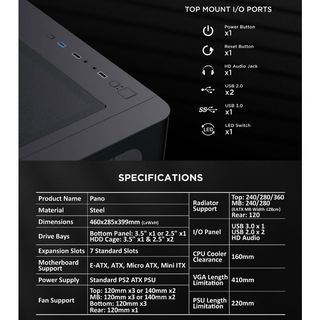 Vỏ Case XIGMATEK ALPHA PANO BLACK (E.ATX)