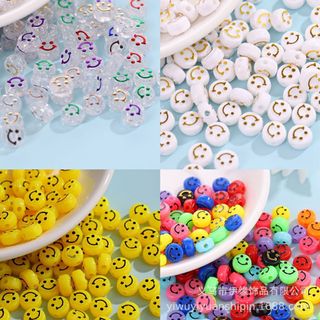 Set 25-100 hạt mặt cười xâu vòng dễ thương