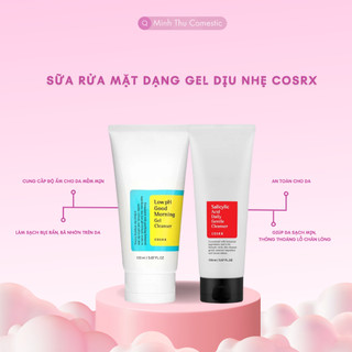 Sữa Rửa Mặt Dạng Gel Dịu Nhẹ Cosrx Low pH Xanh - Salicylic Acid Đỏ Cleanser 150ml/50ml
