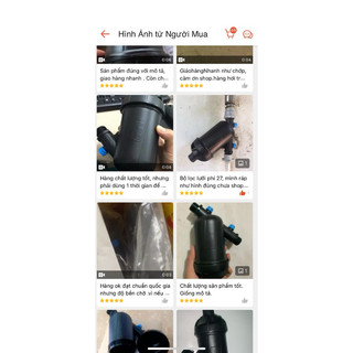 Bộ lọc cho Giàn tưới phi 34 Bộ lọc nước đầu nguồn Lọc nước tưới cây Bộ lọc cặn, rác cho hệ thống tưới