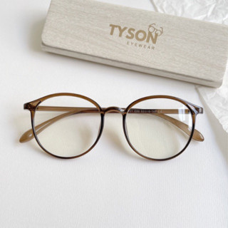 GỌNG KÍNH TYSON kính tròn nhựa dẻo bền nhẹ xinh thời trang kèm hộp khăn cắt cận 7121