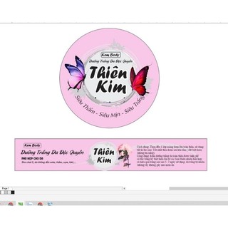 Tem Dán, decal  hủ kem body thân ,nắp đẹp hot trend theo yêu cầu giá rẻ.