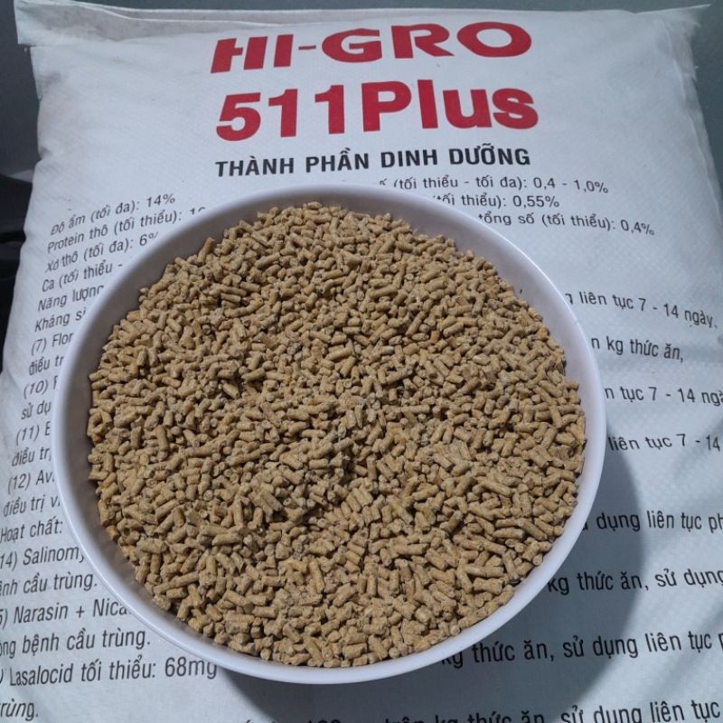 Cám viên gà HIGRO 25kg dùng cho gà nhỡ