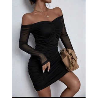 Nhiều mẫu đầm body ôm nhún 2 bên phong cách sexy gợi cảm