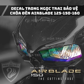 Decal chóa đèn airblade 2020 - 2024 chuyển màu titan bảo vệ chóa đèn airblade 125 - 150 -160
