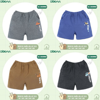 Quần đùi cộc dokma size 6m đến 3y