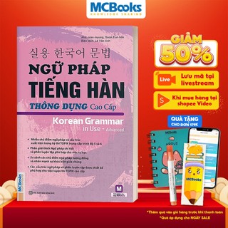 Sách - ngữ pháp tiếng hàn thông dụng trình độ cao cấp luyện thi topik - học kèm app online