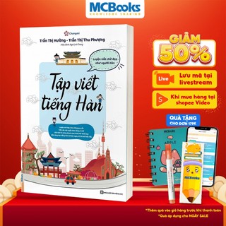 Sách - tập viết tiếng hàn bản mới 2023