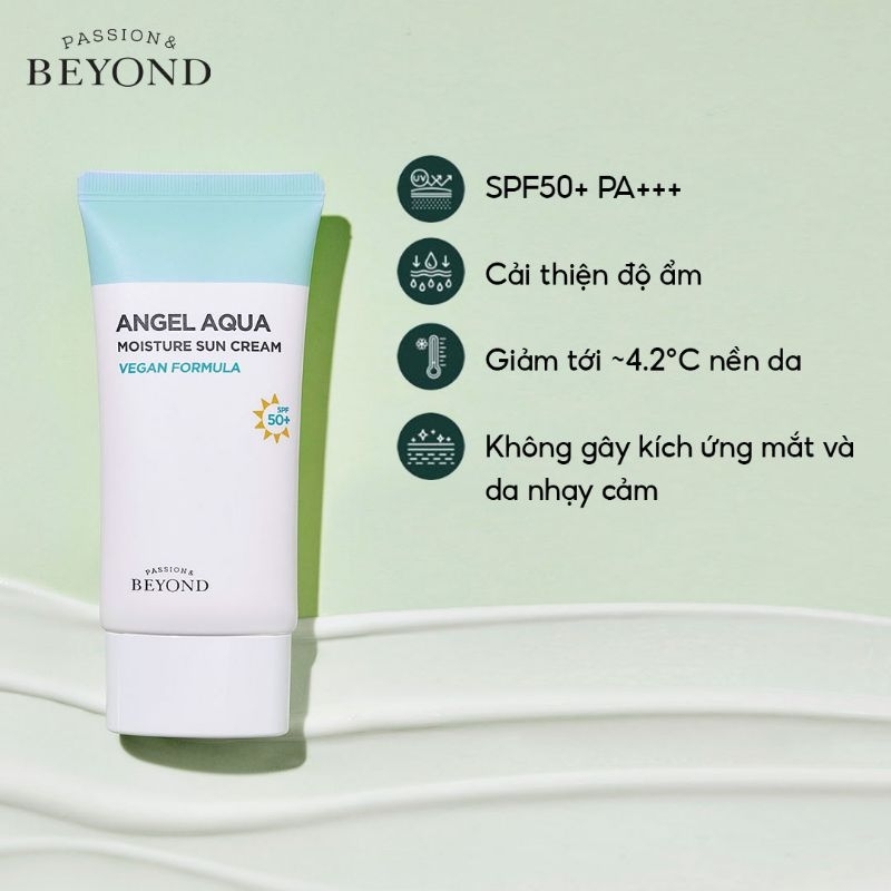 Kem chống nắng dưỡng ẩm Beyond Angel Aqua Moisture Sun Cream 50mlx2 (BEYOND ANGEL AQUA MOISTURE SUN CREAM)