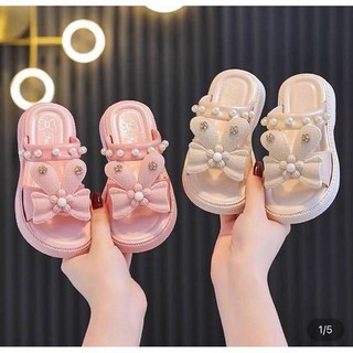 Dép lê tai thỏ đính ngọc cho bé gái nhiều màu sắc, siêu dễ thương .