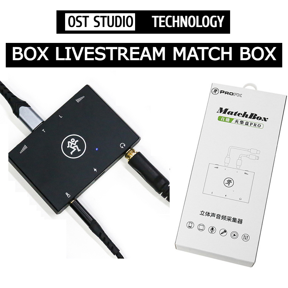 Box Livestream Stereo MATCH BOX PRO Âm Thanh Stereo 24kbit Vừa Sạc Vừa Livestream, PK Đàm Thoại 2 Ch