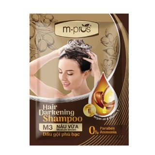 (5 MÀU )GỘI PHỦ BẠC TÓC NHANH CHÓNG MPROS 25ML
