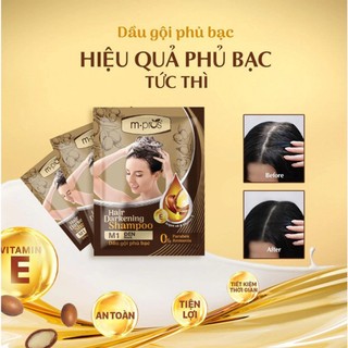 (5 MÀU )GỘI PHỦ BẠC TÓC NHANH CHÓNG MPROS 25ML