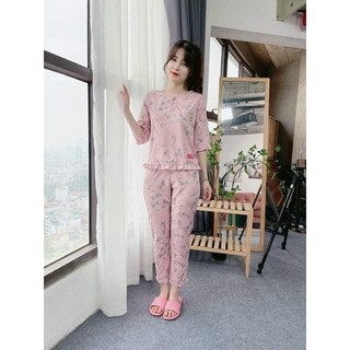 Bộ mặc nhà(chất loại 1) vải lụa thái cực mát, cực sang, size từ 40-63kg