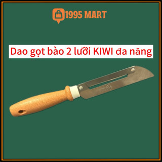 Dao bào gọt hoa quả 2 lưỡi cán nhựa Kiwi của Thái 18cmx2,3cm