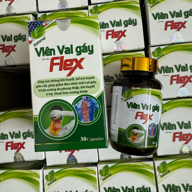 Viên vai gáy Flex hỗ trợ giảm đau mỏi vai gáy tê bì chân tay người thoái hóa cột sống [ Viên vai gáy HVH Tada Flex ]
