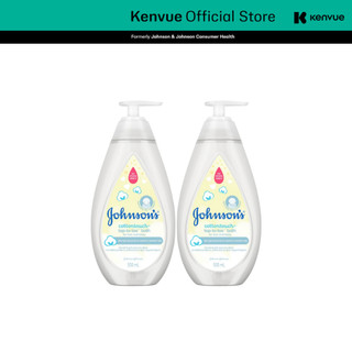  Combo 2 Chai Sữa Tắm Gội Toàn Thân Mềm Mịn Johnson' Baby Bath Cotton Touch 500mlx2