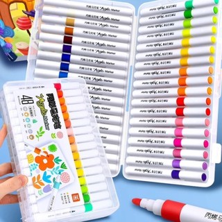    Thêm 50% mực  Bút màu vẽ Acrylic Market dùng để vẽ giày tường giấy thủy tinh không sợ bị trôi 