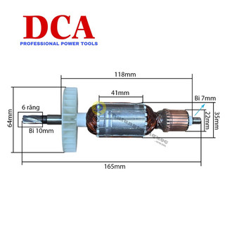 Rotor máy khoan đục bê tông makita hr 2470 - hr 2460 | ruột máy chính hãng dca quấn dây đồng 100%