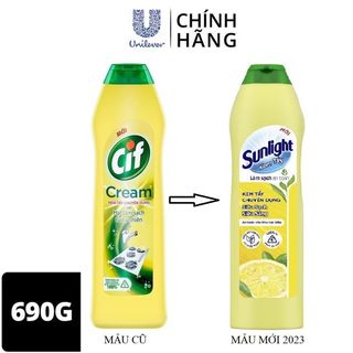 Kem tẩy đa năng Sunlight hương chanh chai 690g