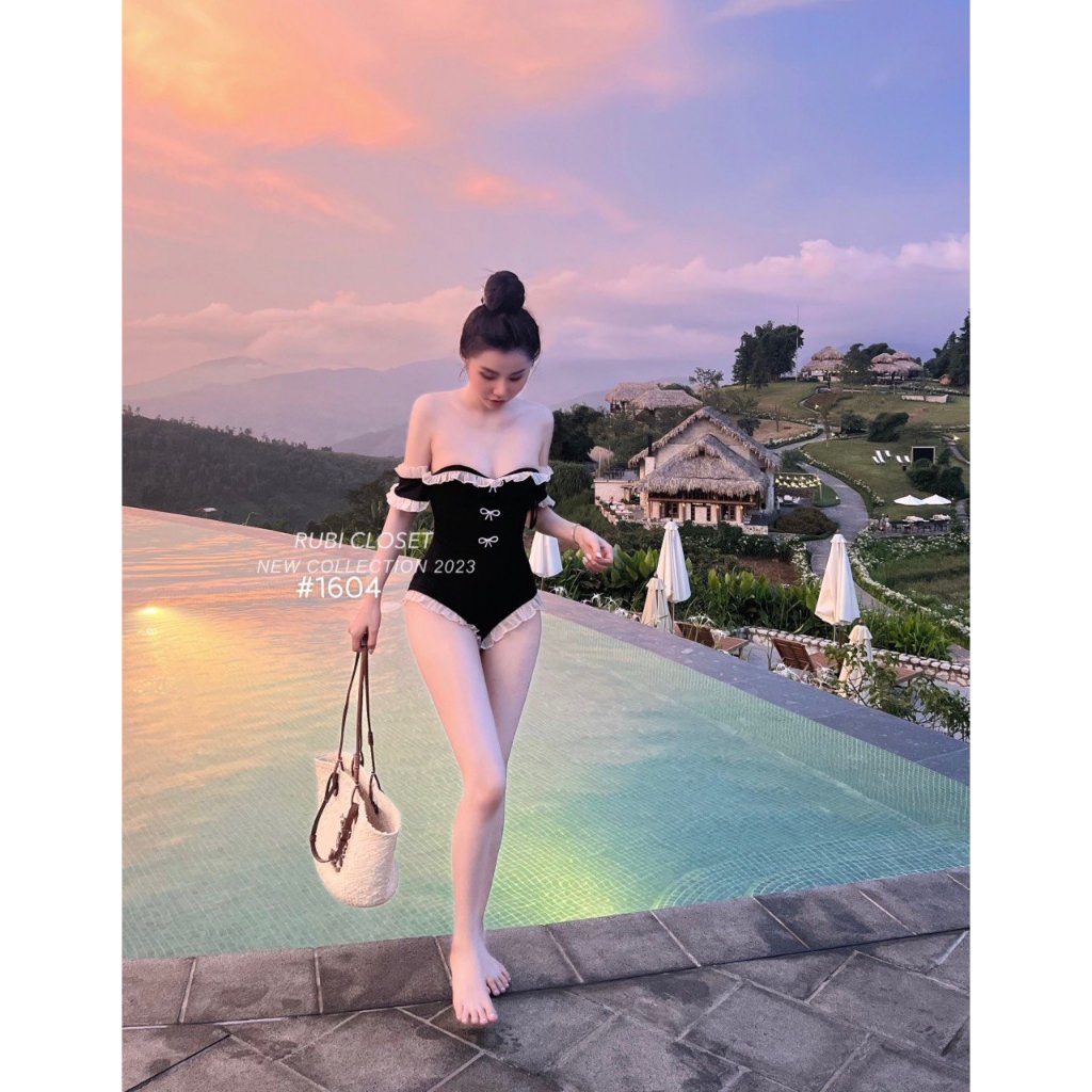 Bikini Đi Biển,Bikini Sexy Kiểu Dáng Trễ Vai Đính Nơ Chuẩn Loại 1 Tag Đá | BigBuy360 - bigbuy360.vn